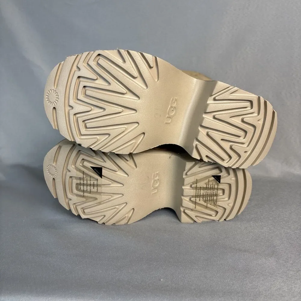 New UGG Classic Tall 8 New Heights Cuffable Suede Platform Sand Boots SOLD OUT! - Picture 16 of 16